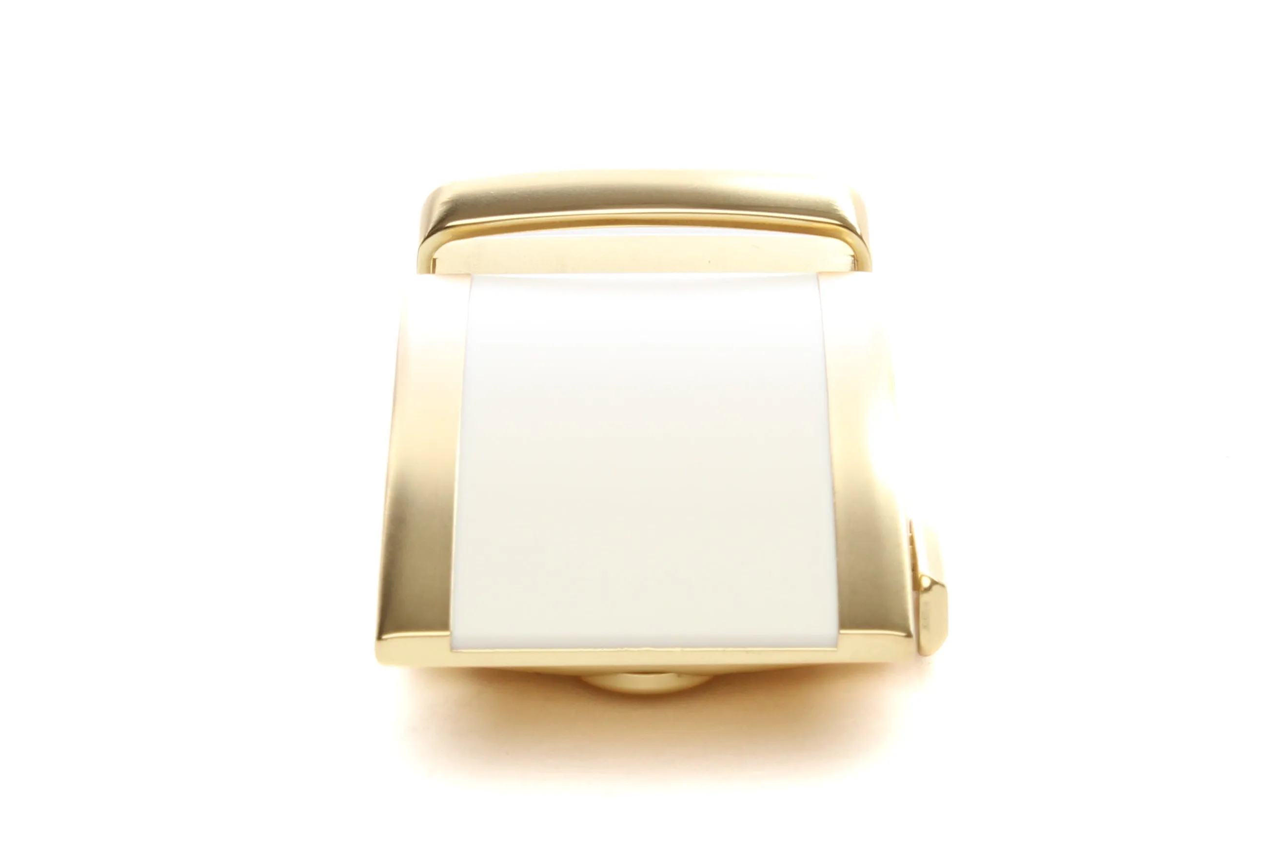 1.5" White Onyx Buckle in Gold