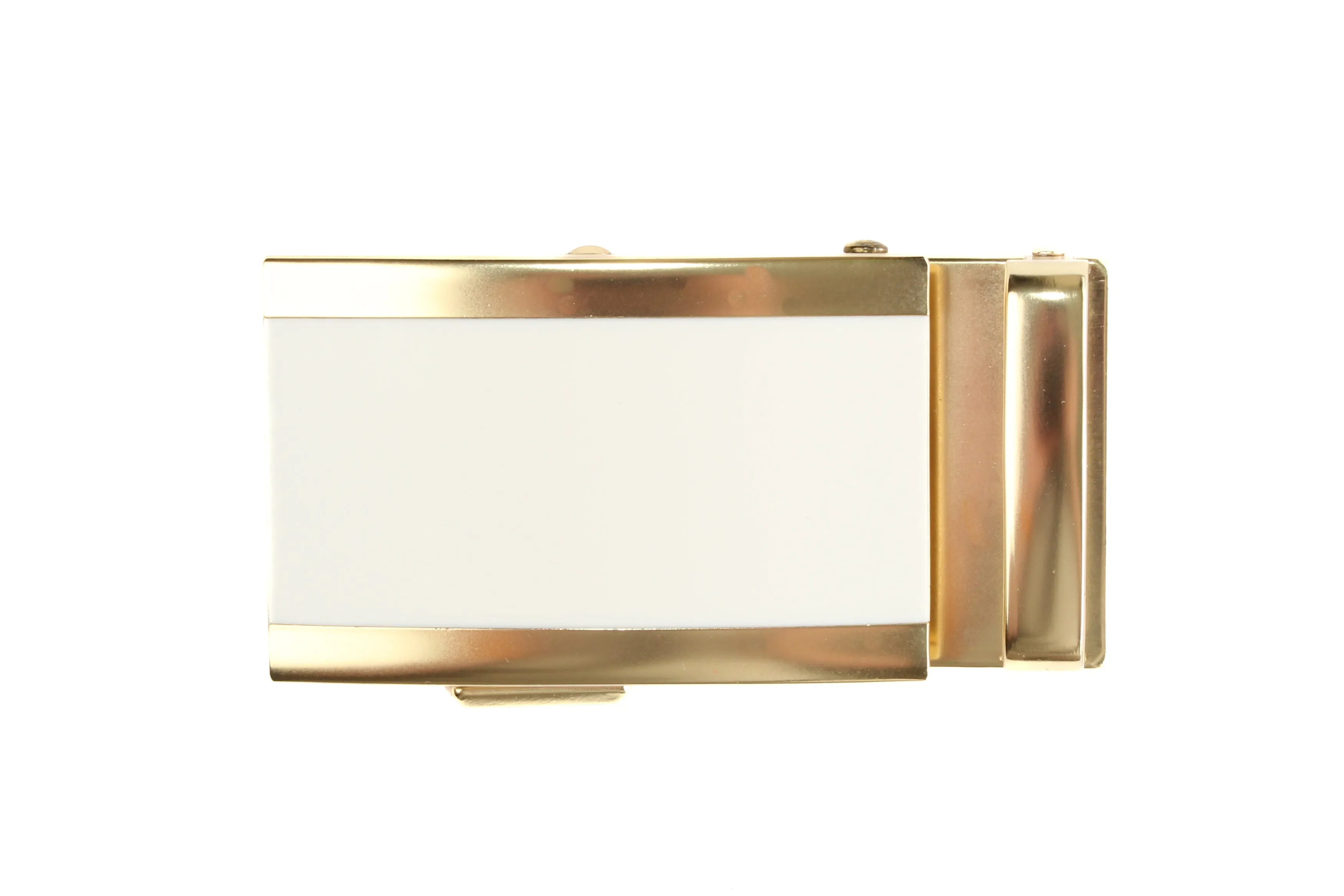 1.5" White Onyx Buckle in Gold