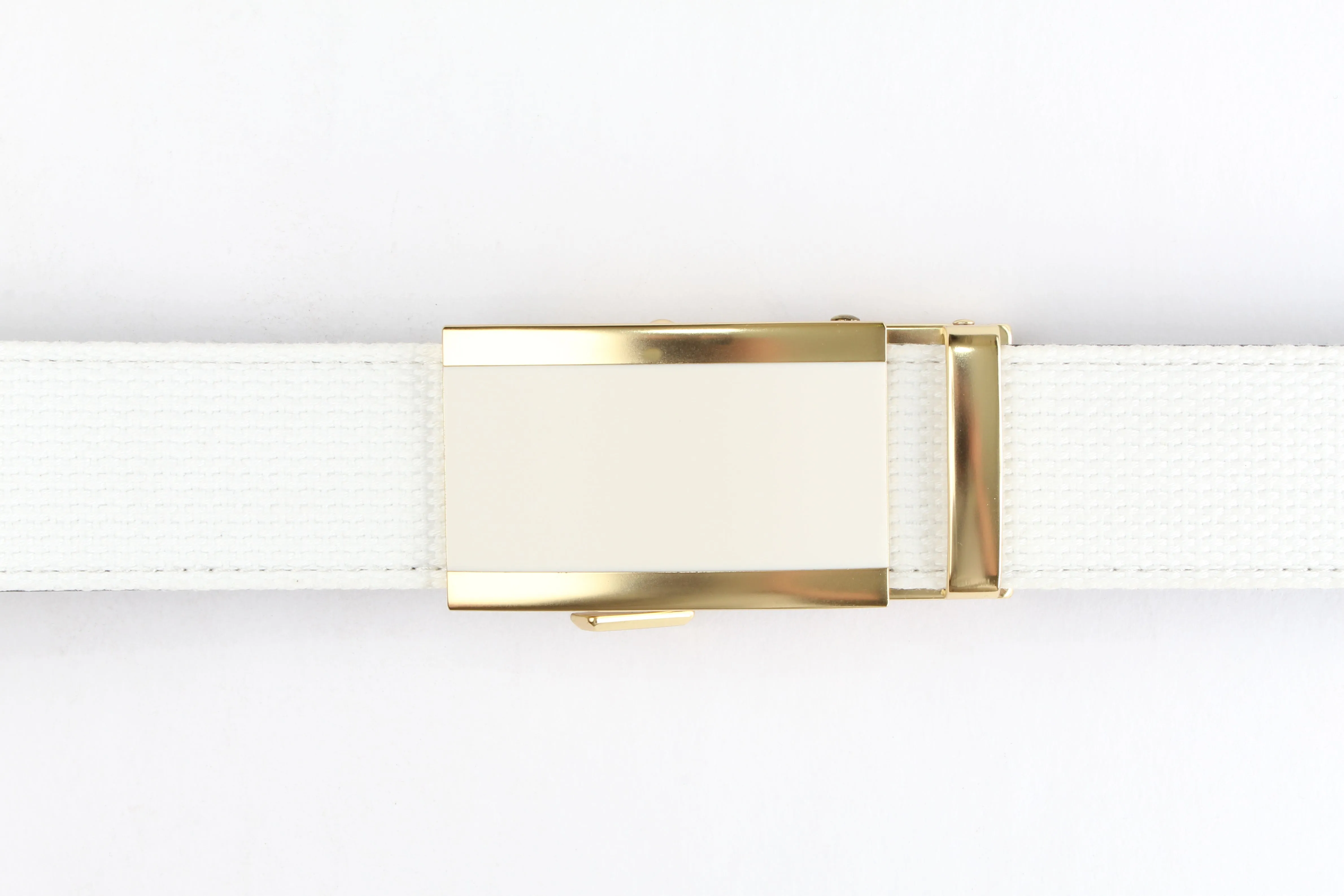 1.5" White Onyx Buckle in Gold