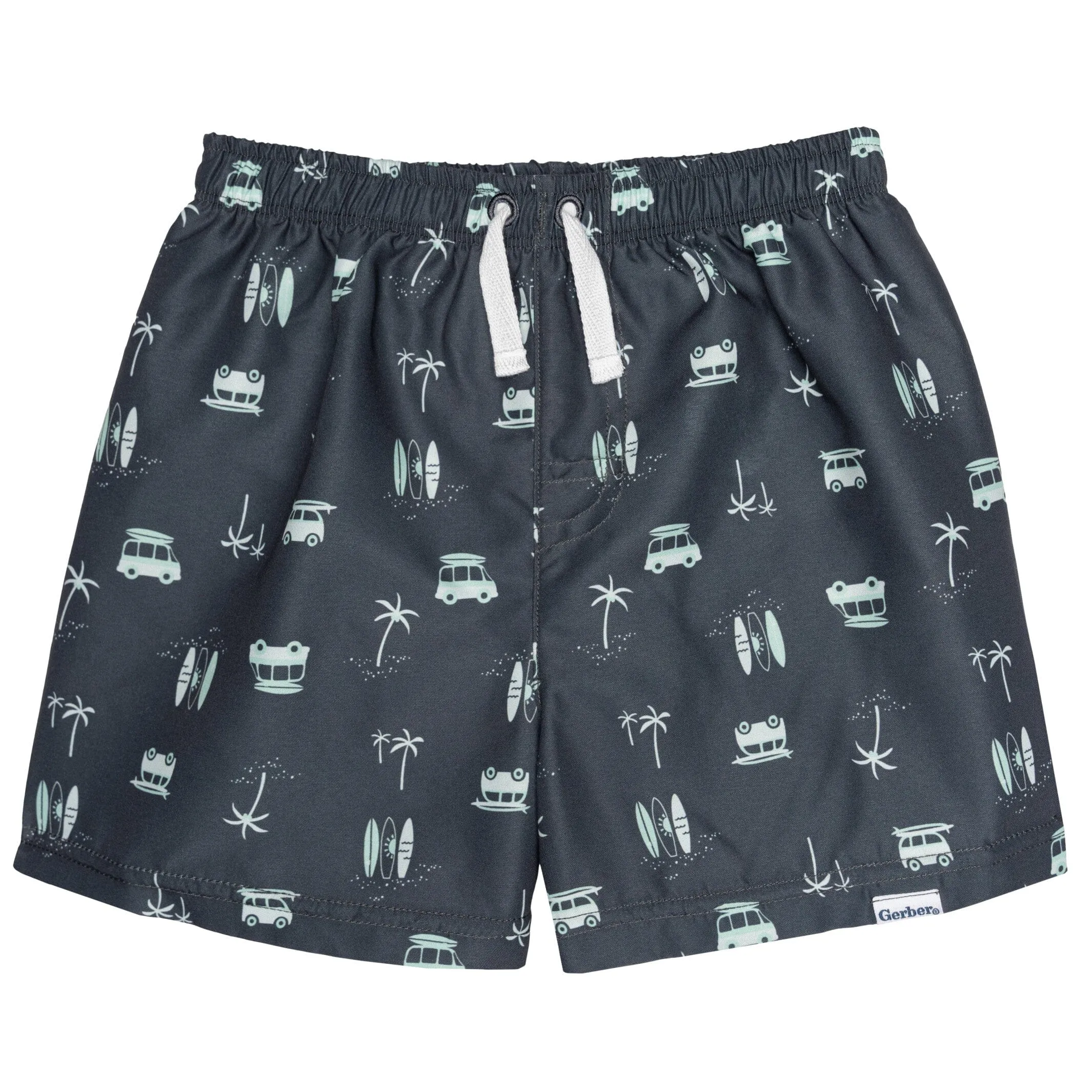 2-Pack Baby & Toddler Boys UPF 50  Surf Swim Trunks