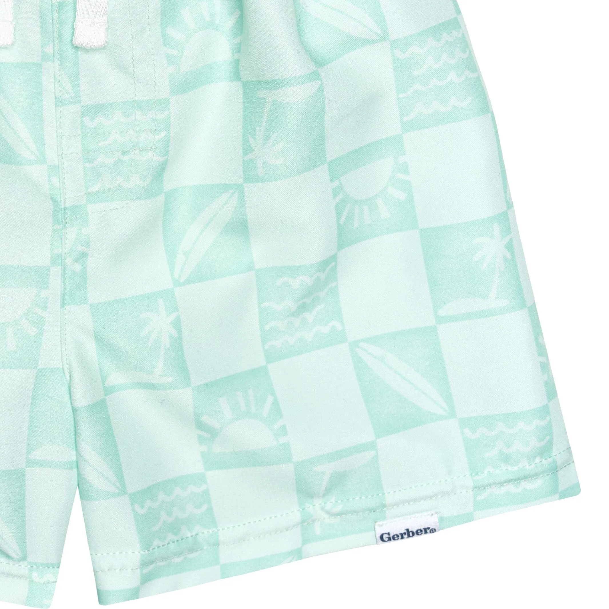 2-Pack Baby & Toddler Boys UPF 50  Surf Swim Trunks