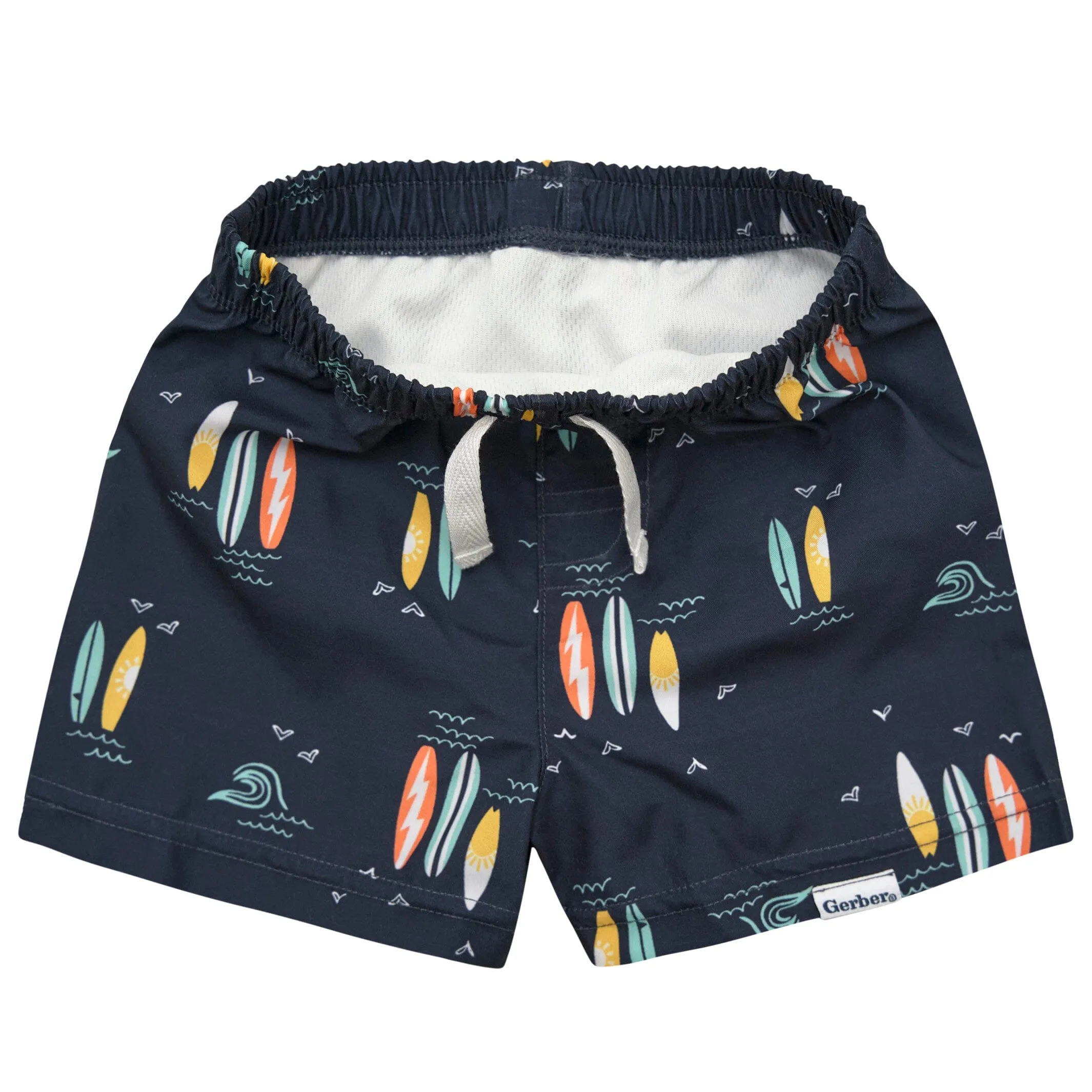 2-Pack Baby & Toddler Boys UPF 50  Surfboard Swim Trunks