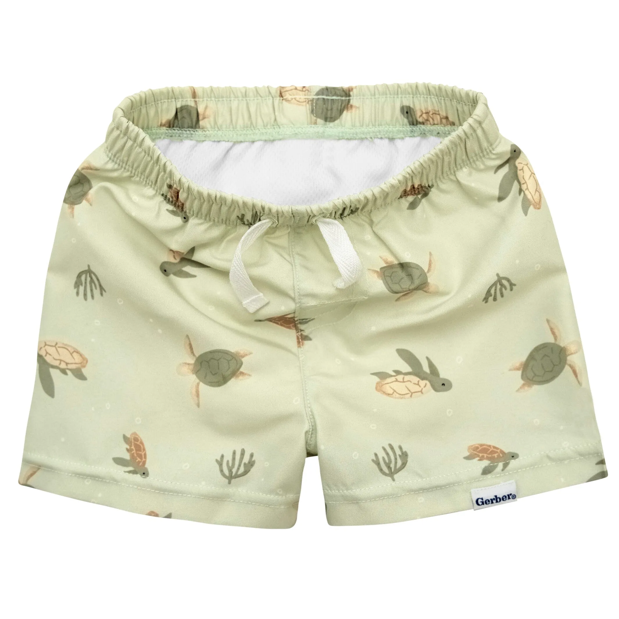 2-Piece Baby & Toddler Boys UPF 50  Turtles Rash Guard & Swim Trunks Set