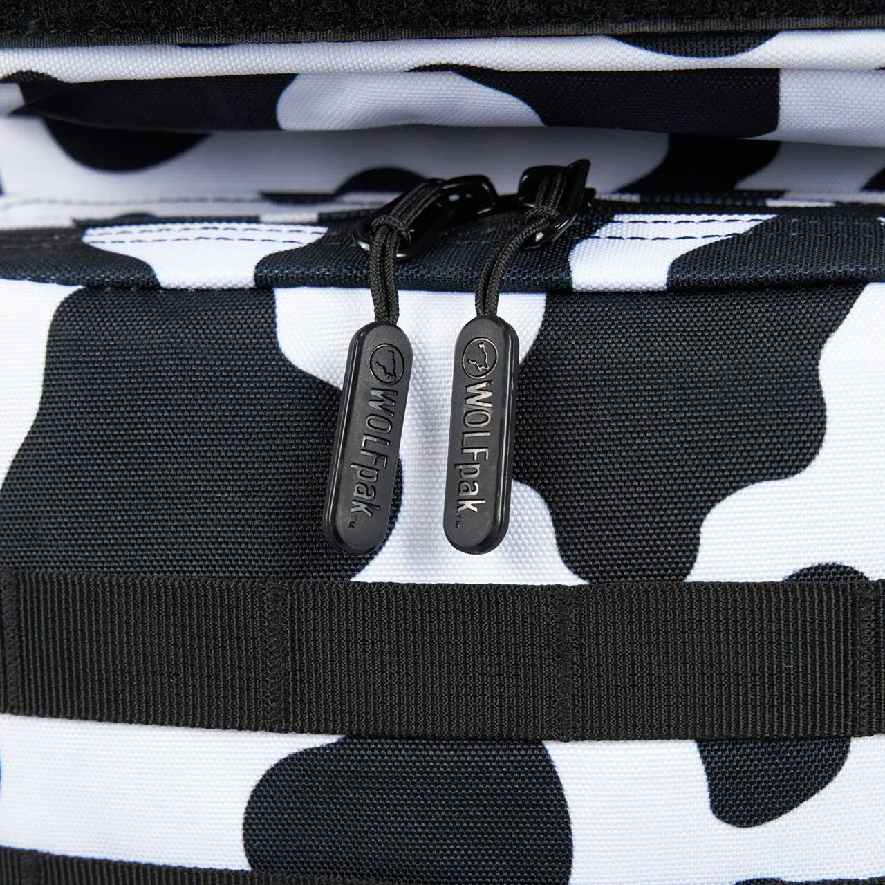 45L Backpack Black White Cow