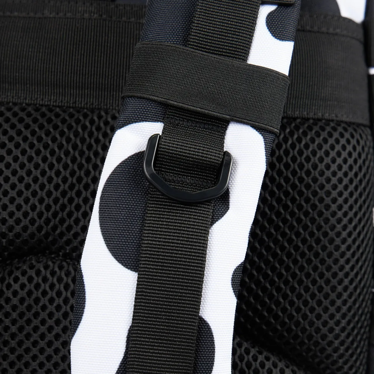 45L Backpack Black White Cow