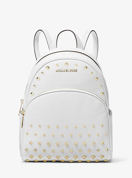 Abbey Medium Studded Pebbled Leather Backpack