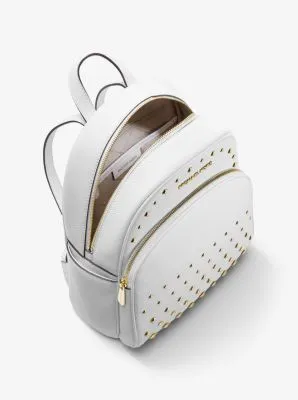 Abbey Medium Studded Pebbled Leather Backpack