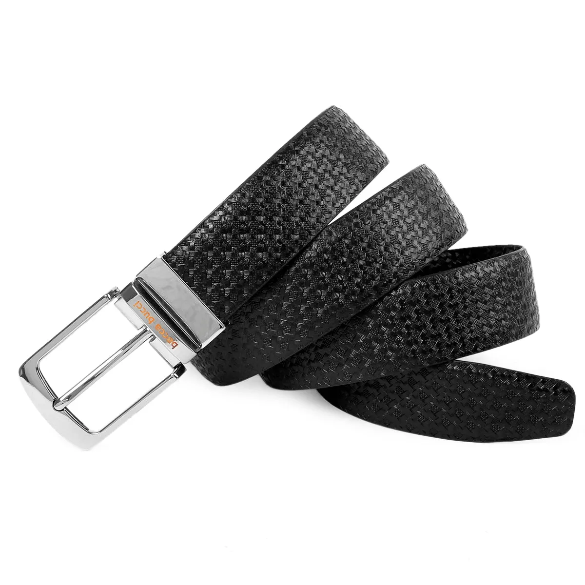 Bacca Bucci Reversible Classic Dress belt with Italian smooth Genuine leather Black & Brown