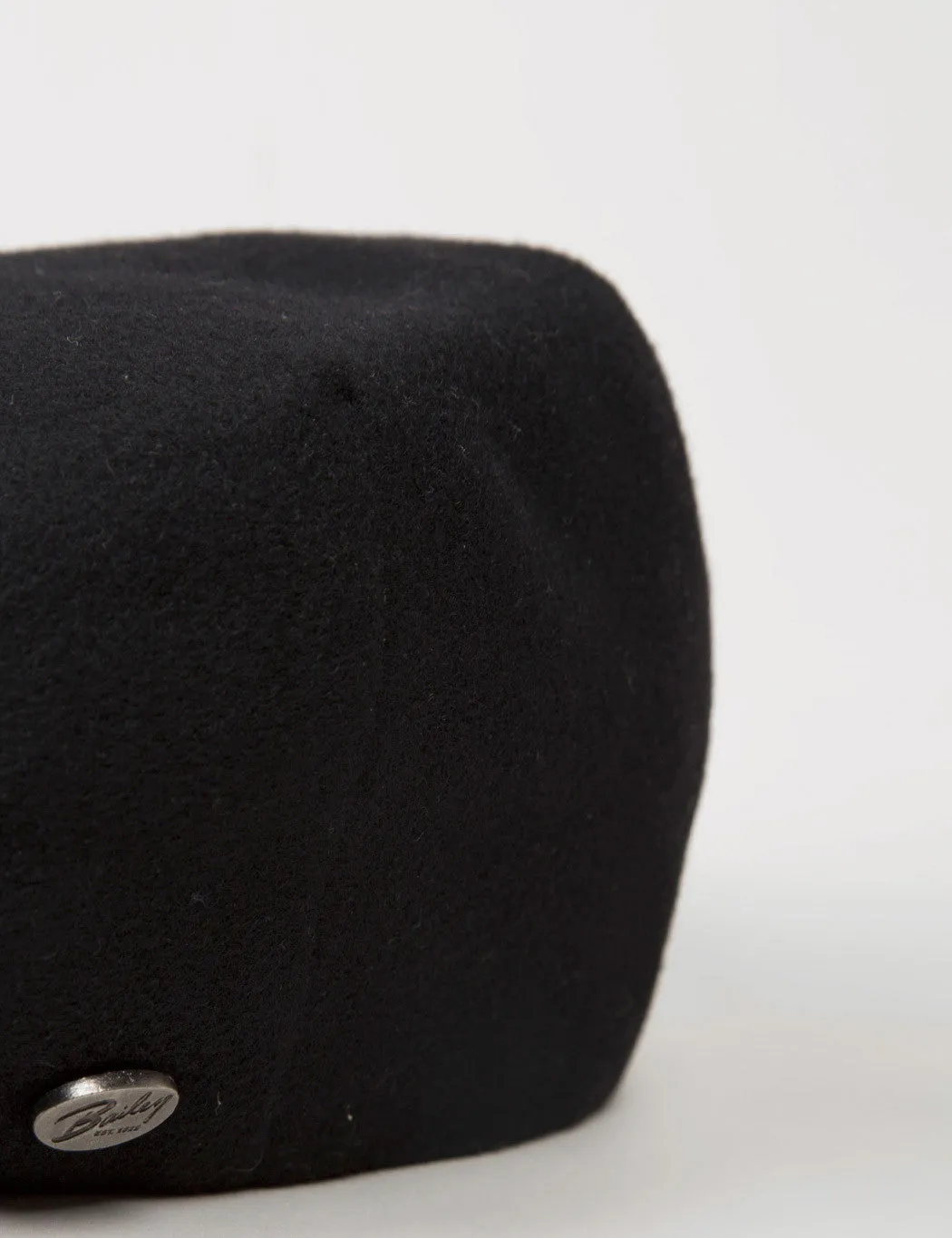 Bailey Cole Cashmere Flat Cap - Black