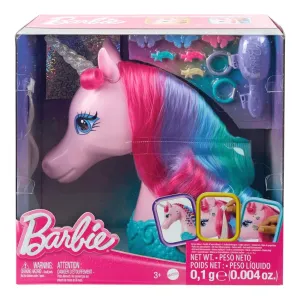 Barbie Unicorn Styling Head Rainbow Hair Accessories Stickers