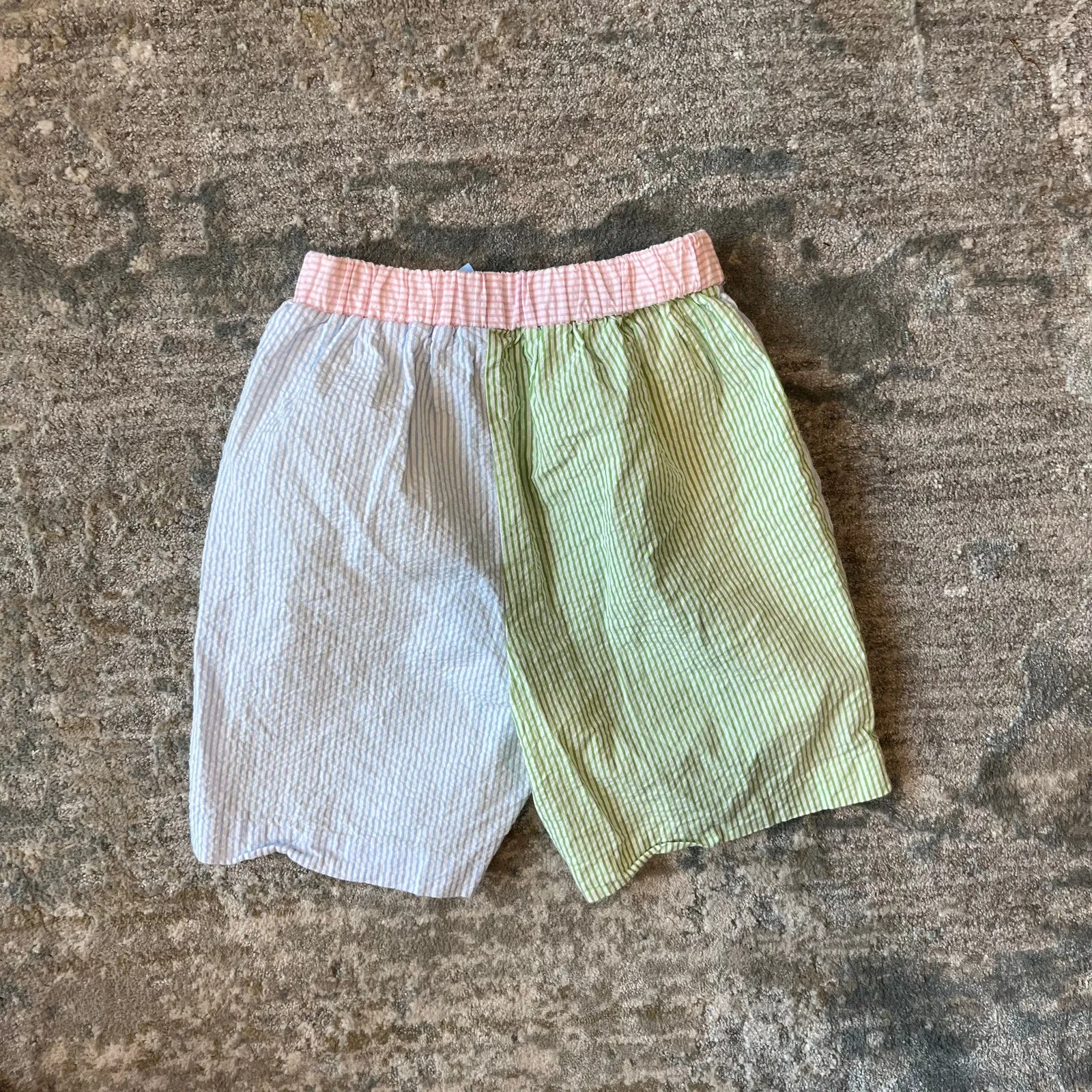 Bella Bliss Color Block Seersuckers Shorts 5T