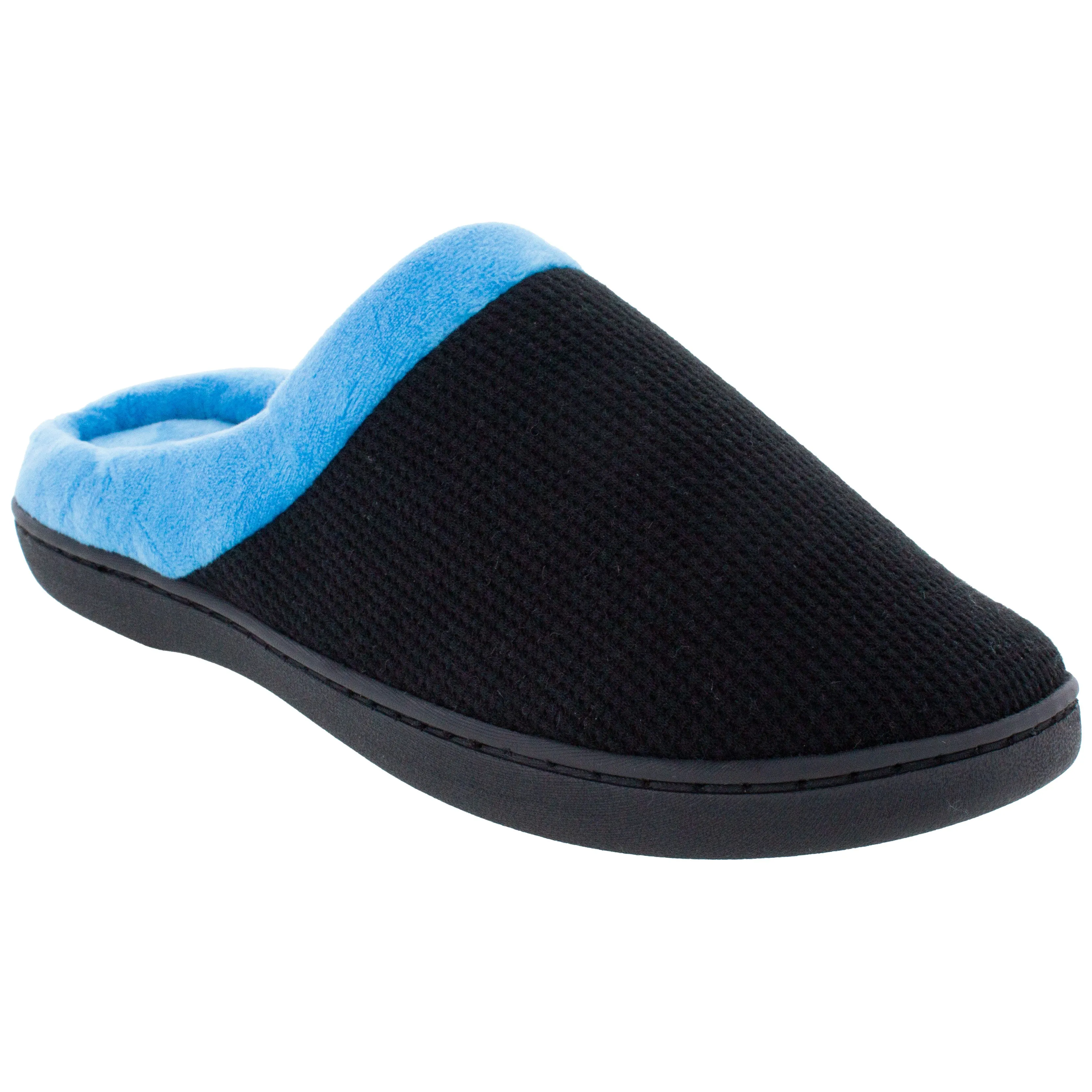 Black and Light Blue ComfyFeet Clog Slipper