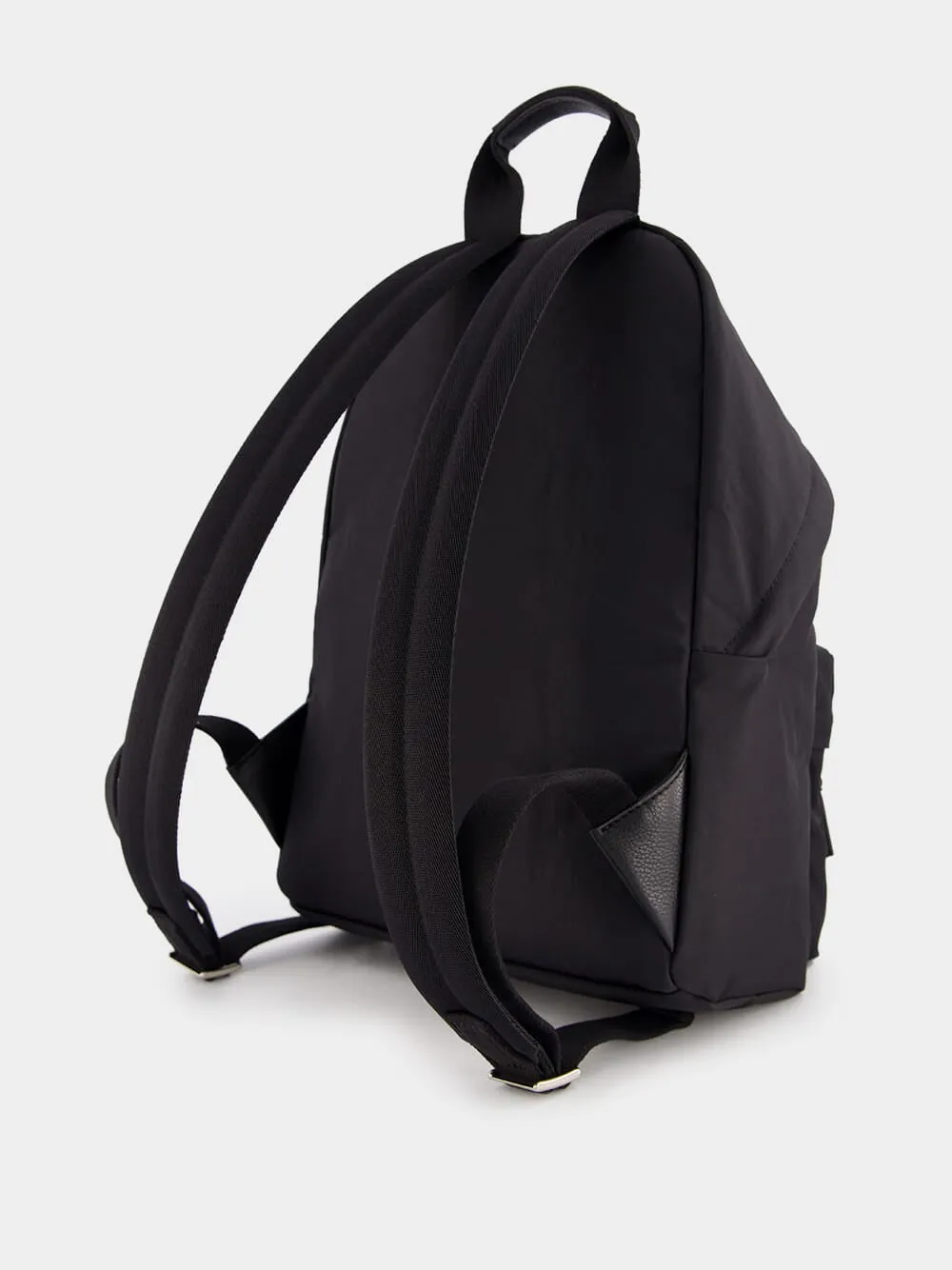 Black Textured Backpack