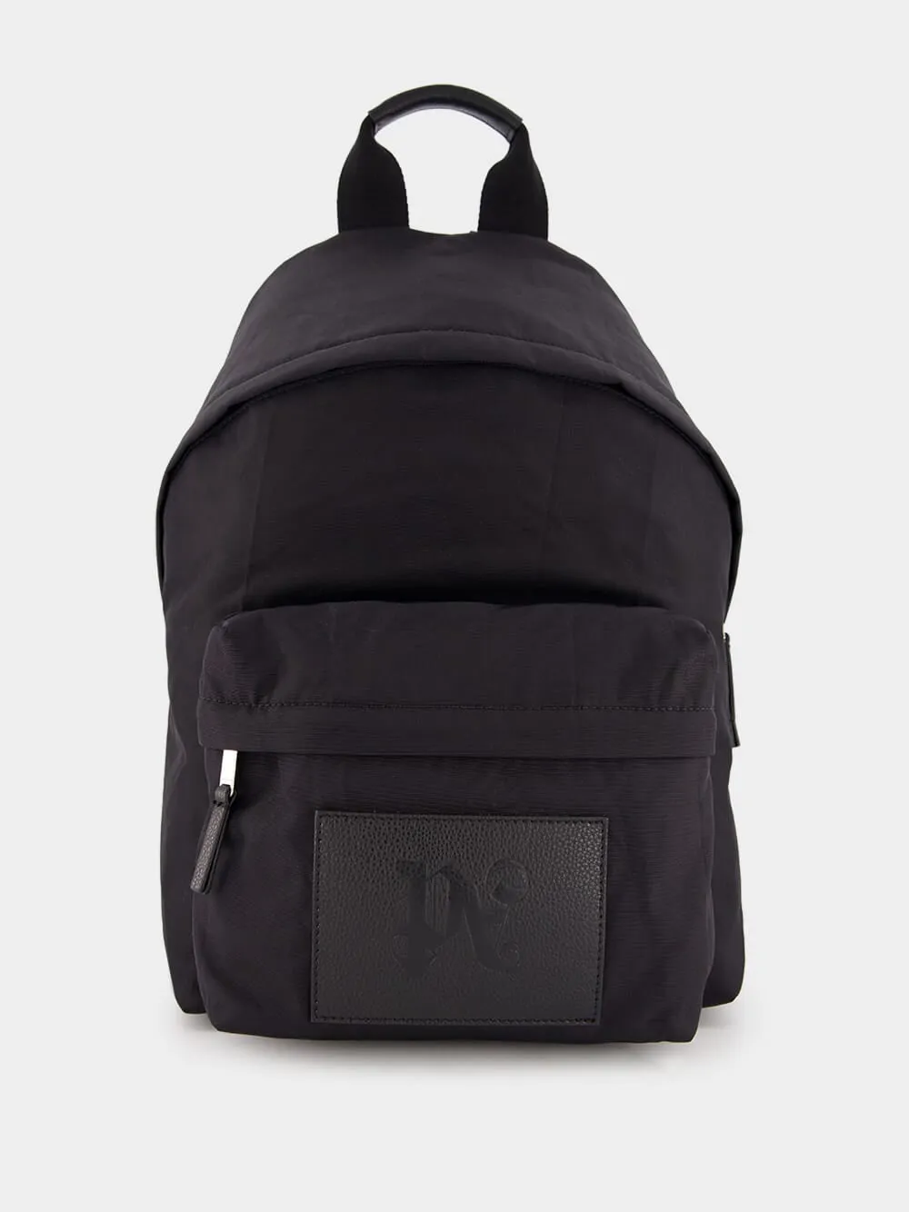 Black Textured Backpack