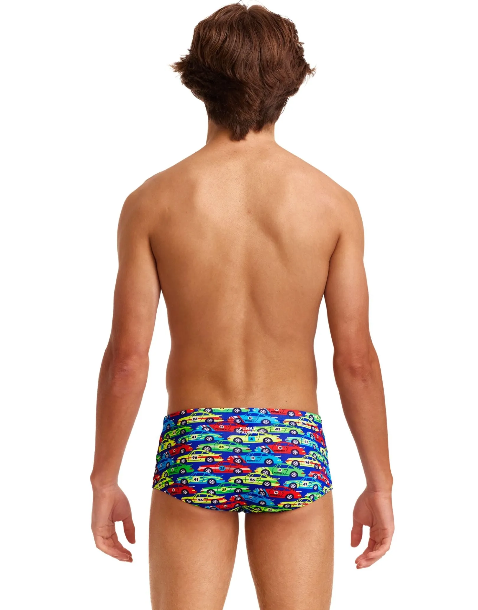 Boys Car Stacker Sidewinder Swim Trunks