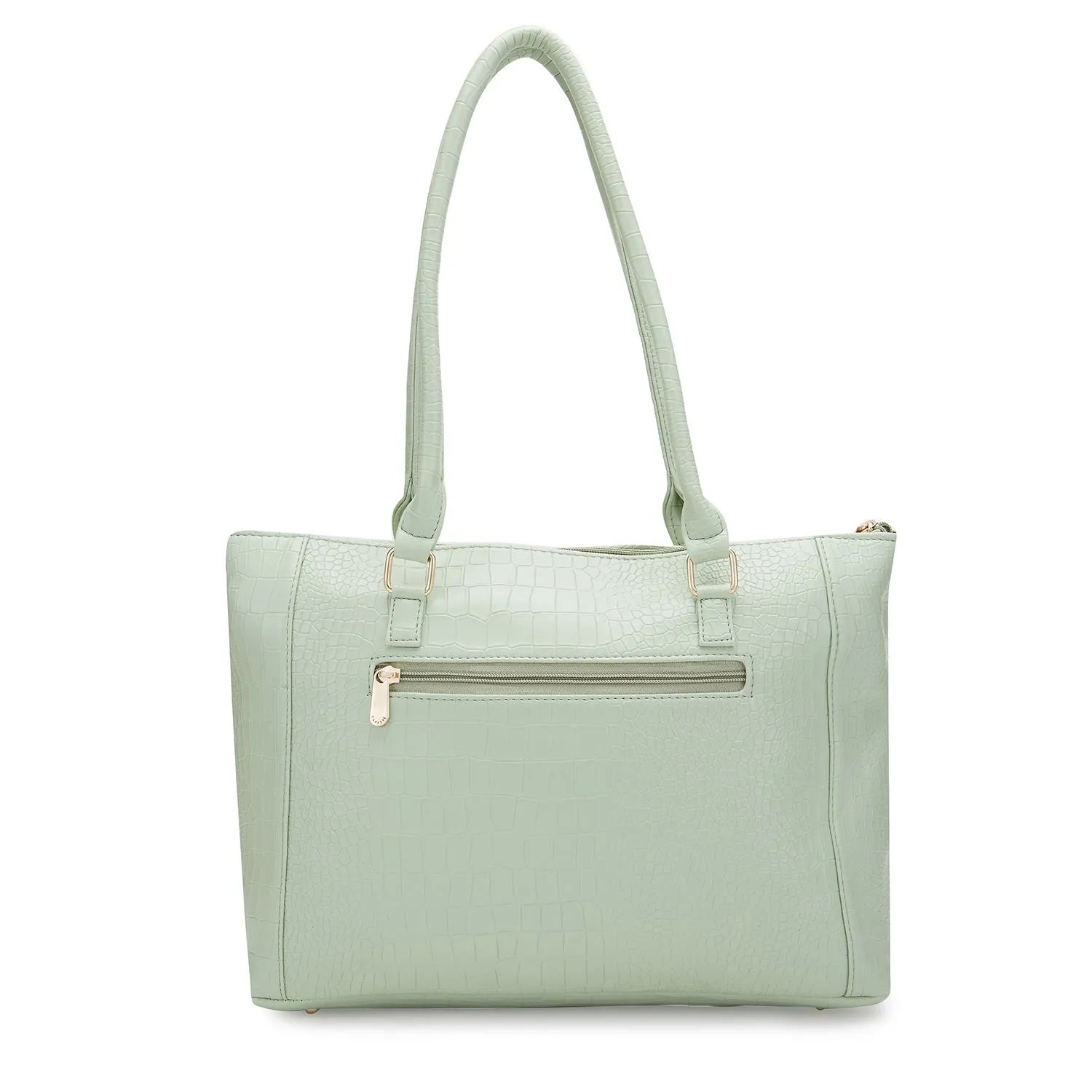 Caprese Freda Laptop Tote Large Mint