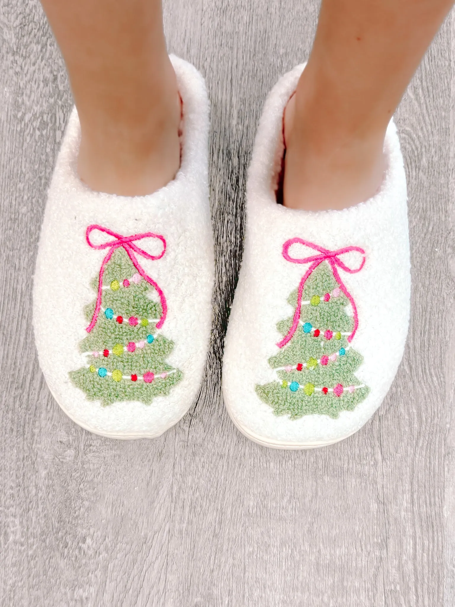 Christmas Tree Slippers