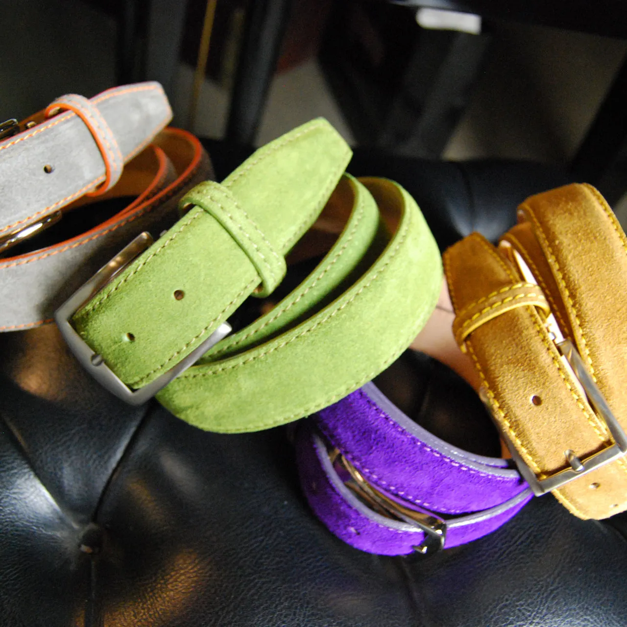 Classic Suede Belt - Toast