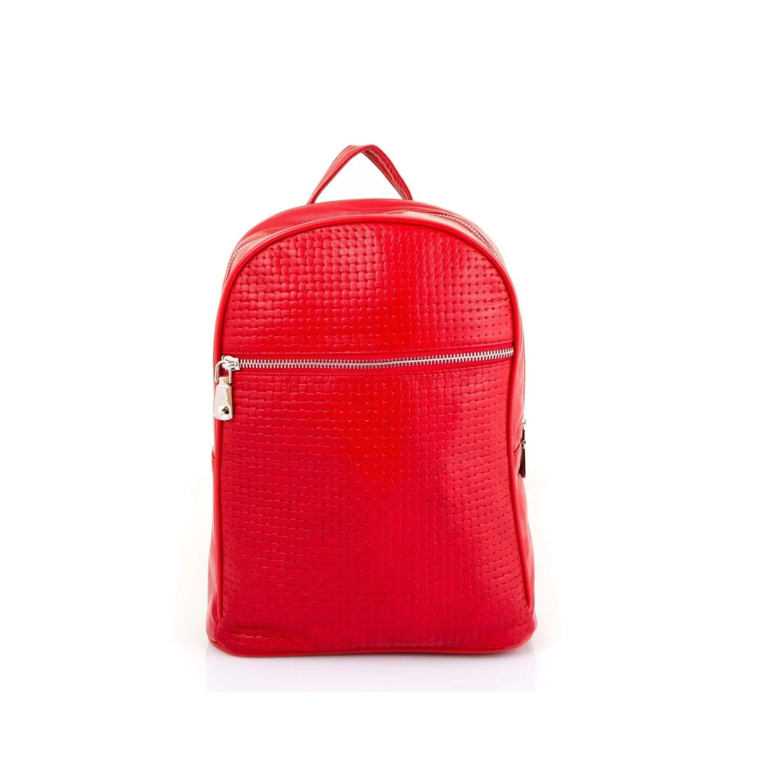 Compact Hot Stamped Unisex Leather Backpack