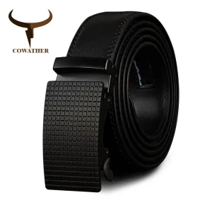 COWATHER Cow Genuine Leather High Quality for Men Belts