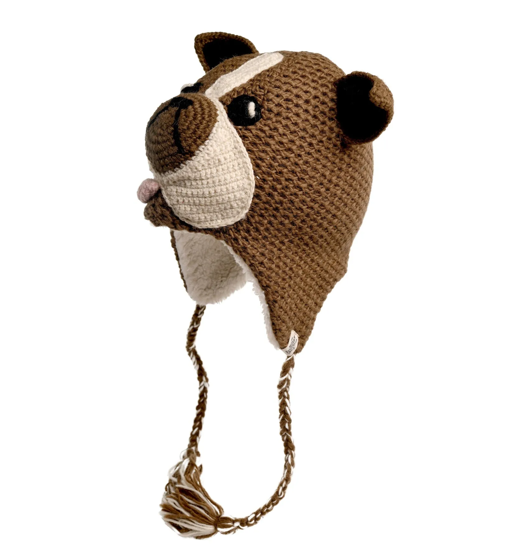 Crochet Bulldog Hat