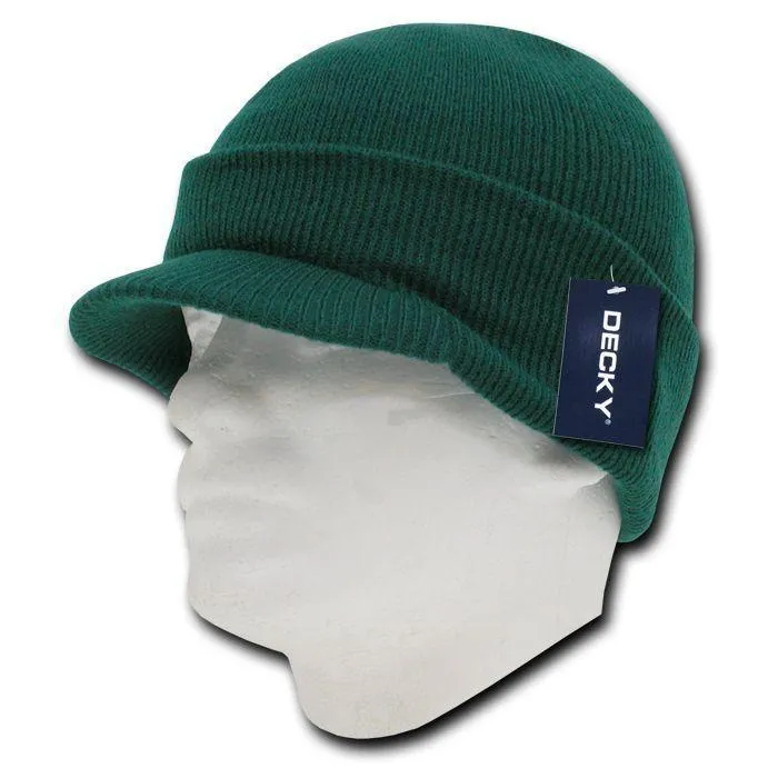 Decky Beanies Gi Caps Hats Visor Ski Thick Warm Winter Skully Unisex