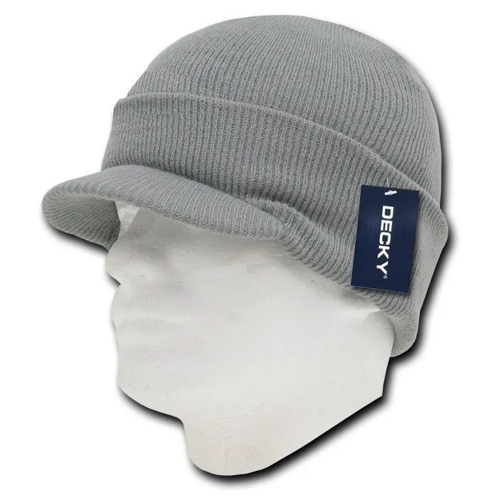 Decky Beanies Gi Caps Hats Visor Ski Thick Warm Winter Skully Unisex