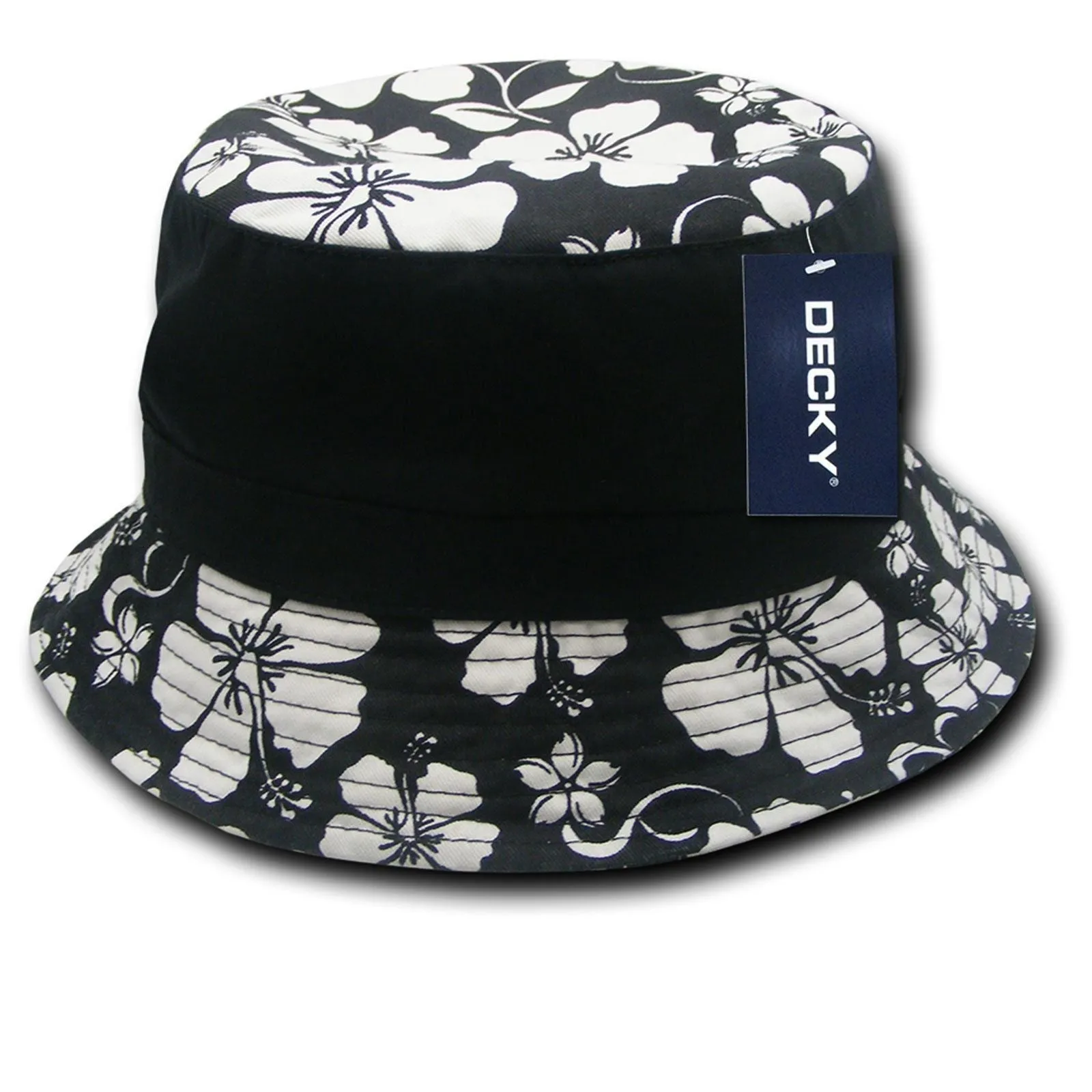 Decky Floral Polo Unconstructed Bucket Caps Hats