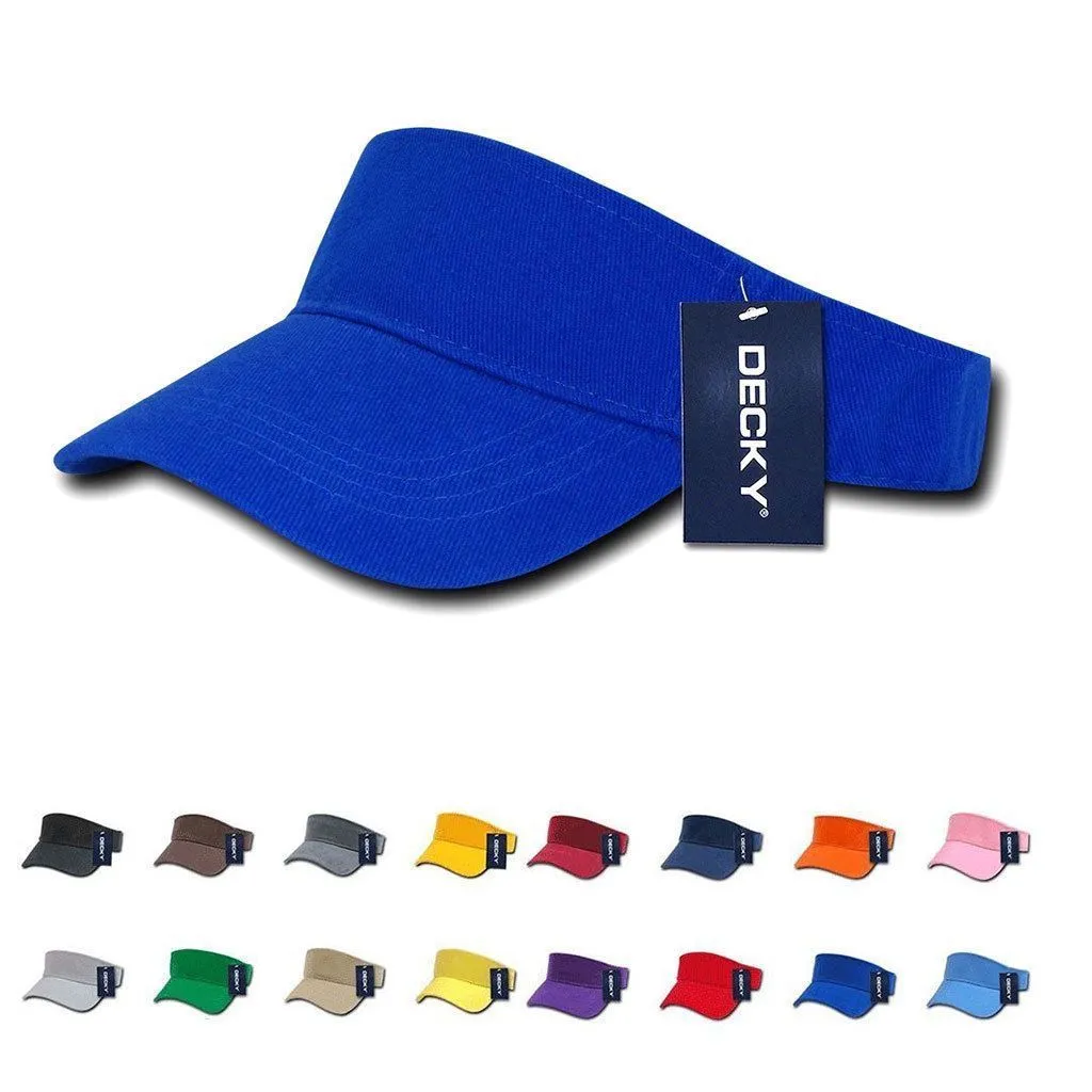 Decky Sports Spring Summer Sun Visors Caps Hats Cotton Beach Golf Unisex