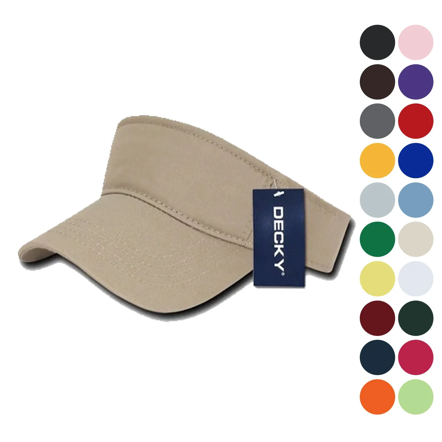 Decky Sports Spring Summer Sun Visors Caps Hats Cotton Beach Golf Unisex