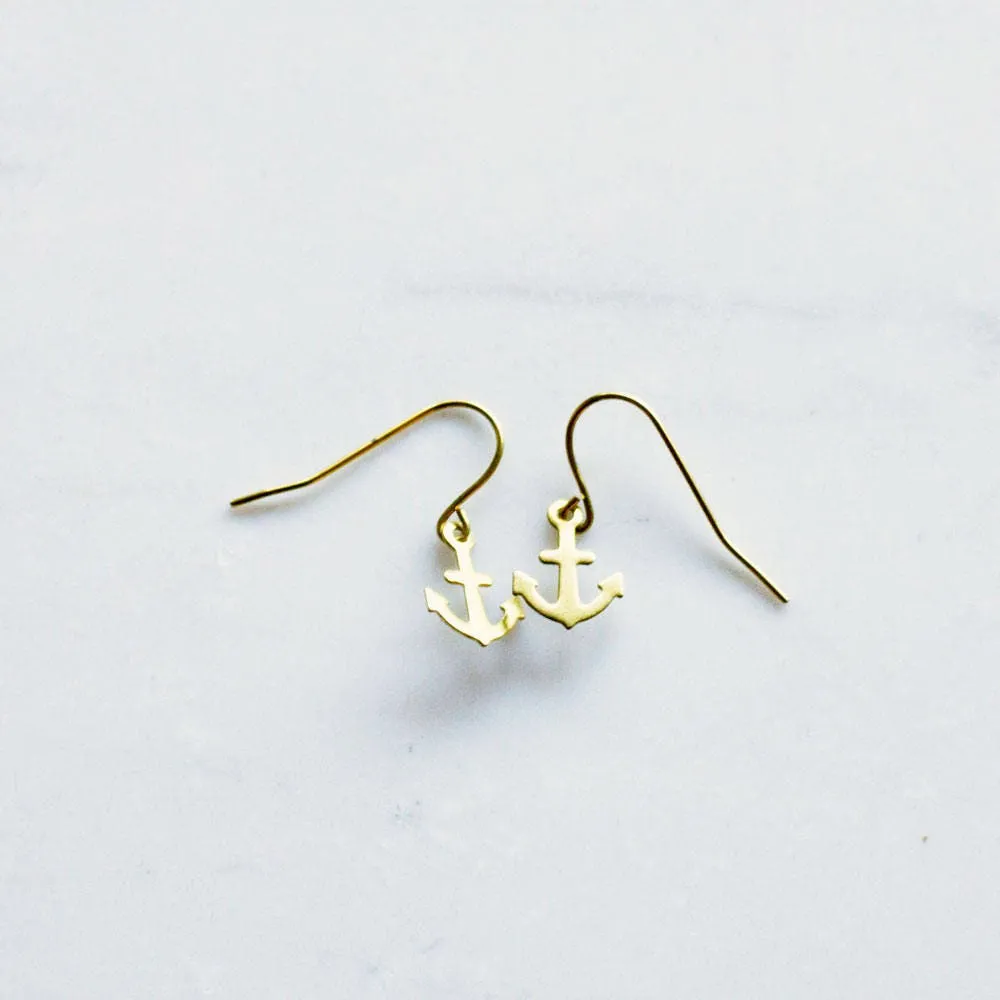 Delicate Anchor Earrings