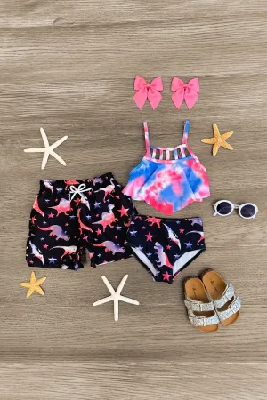 Dinosaurs Stars & Tie Dye Swimsuit - Boy Or Girl!