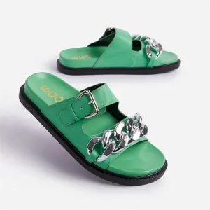 EGO Chain Designed Comfy Slipper - Green