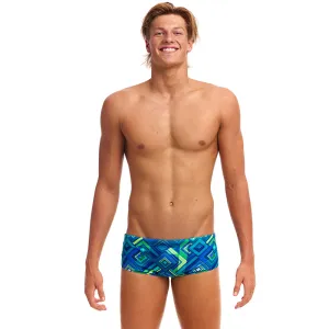 Funky Trunks - Help Me Rhombus - Mens Eco Sidewinder Trunks