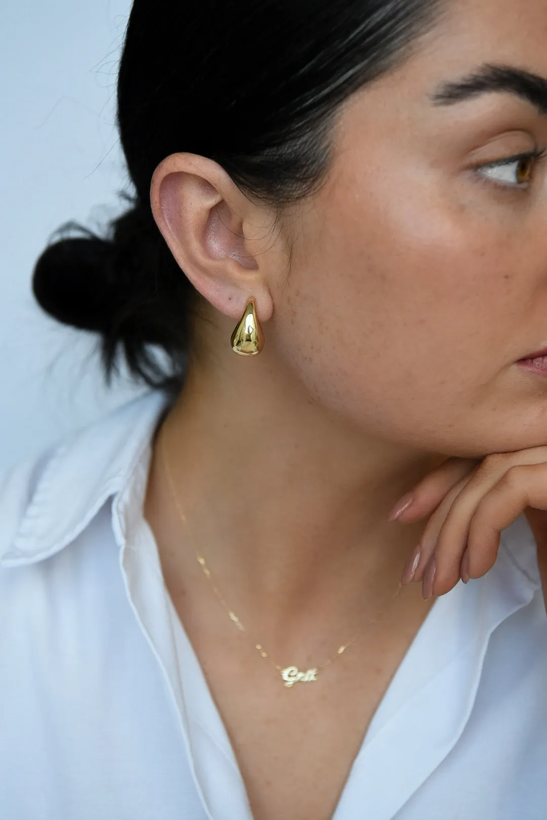 Golden Teardrop Earrings