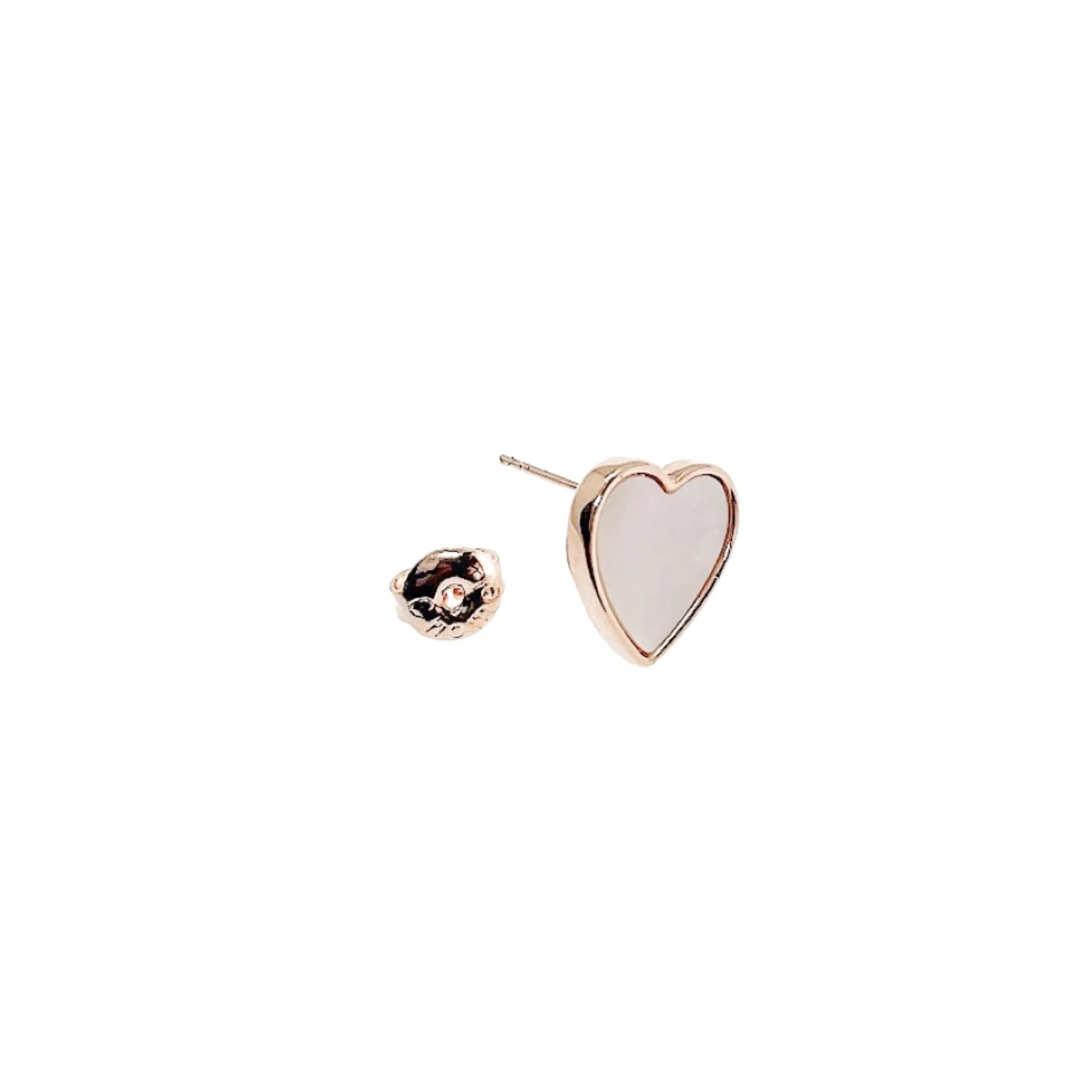 Heart Mother of Pearl Earrings