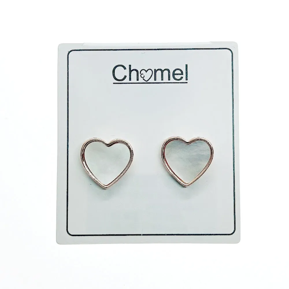 Heart Mother of Pearl Earrings