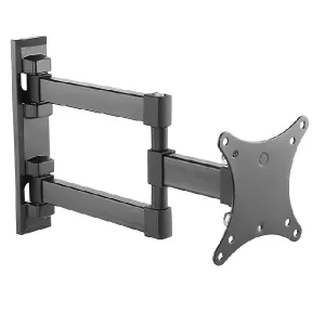 iTech Full Motion Double Arm Bracket for 13" to 27" TVs - Black | LCD33B