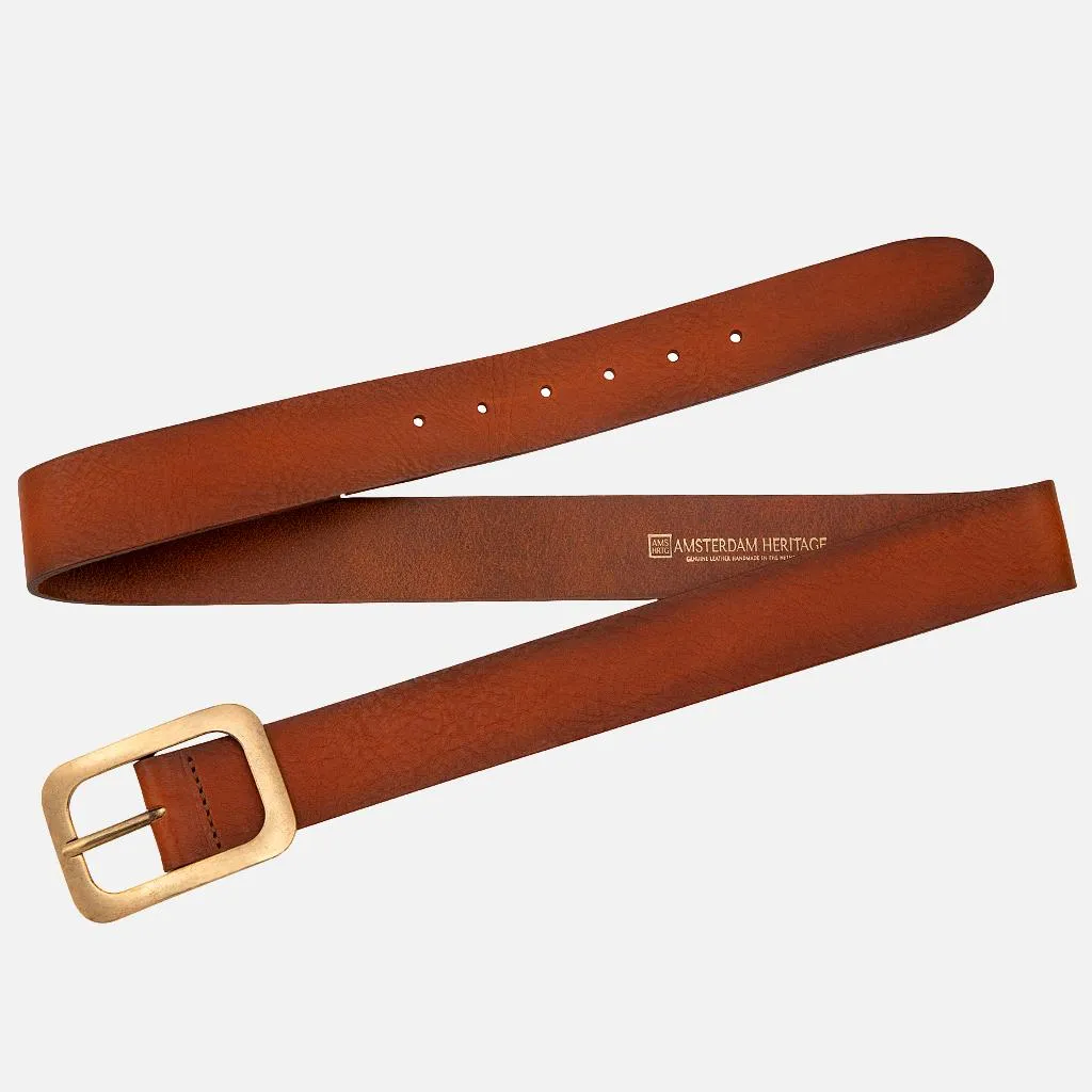 Jodi | Statement Buckle Classic Leather Belt