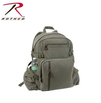 Jumbo Vintage Style Canvas Backpack