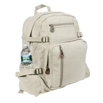 Jumbo Vintage Style Canvas Backpack