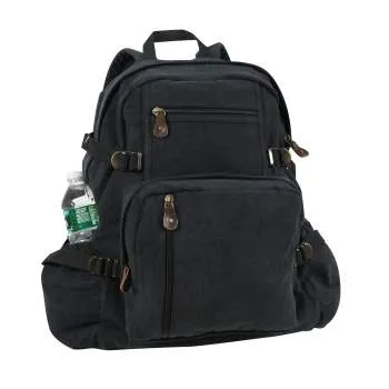 Jumbo Vintage Style Canvas Backpack