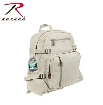 Jumbo Vintage Style Canvas Backpack