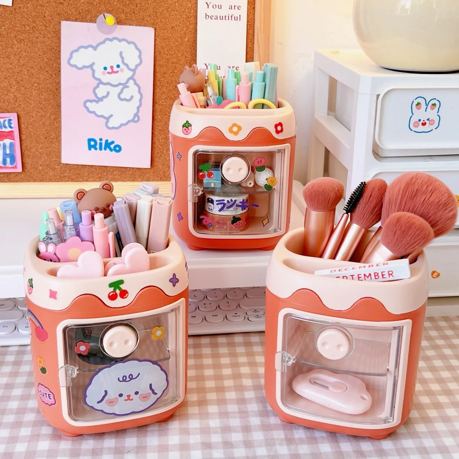 Kawaii Fridge Pen & Desk Organizer