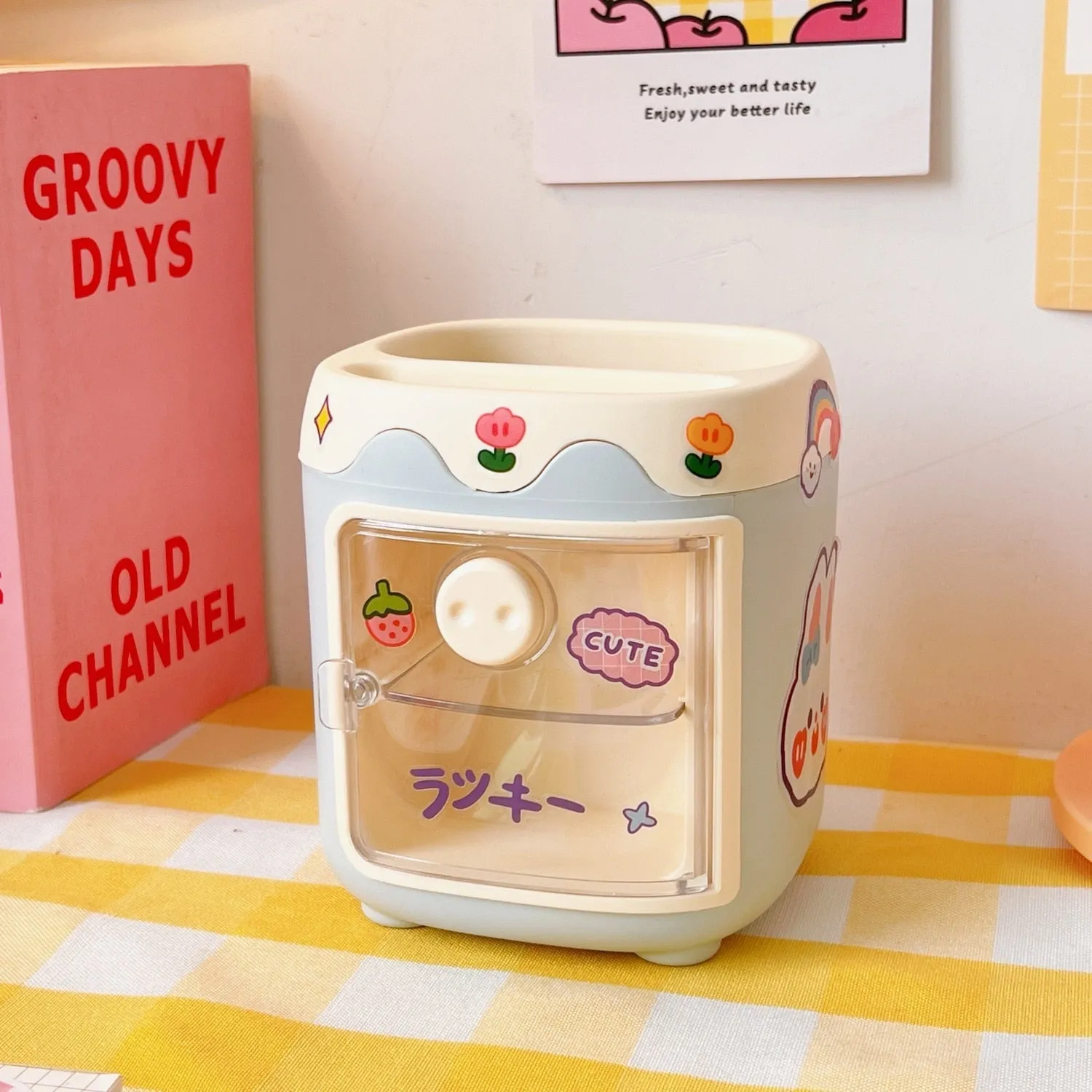 Kawaii Fridge Pen & Desk Organizer