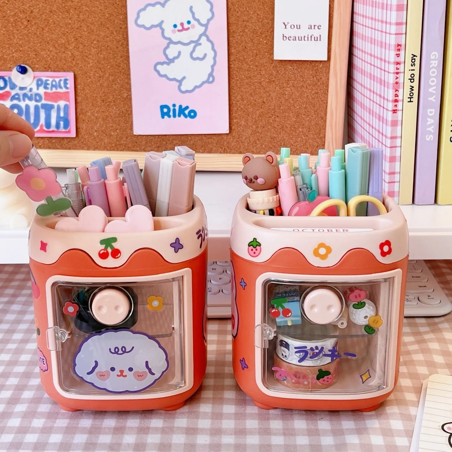 Kawaii Fridge Pen & Desk Organizer