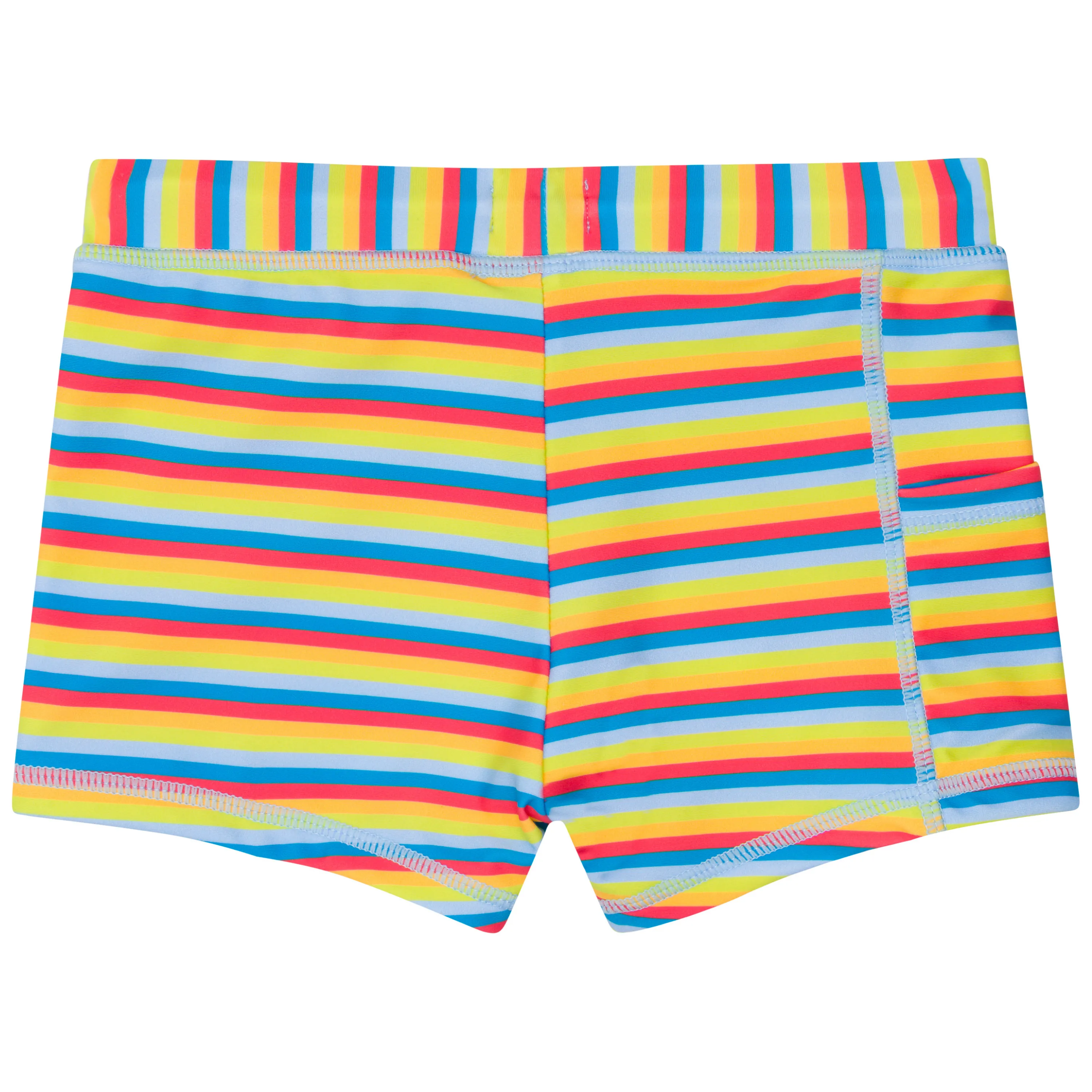 Kids Euro Swim Shorties | "Sunny Stripe"