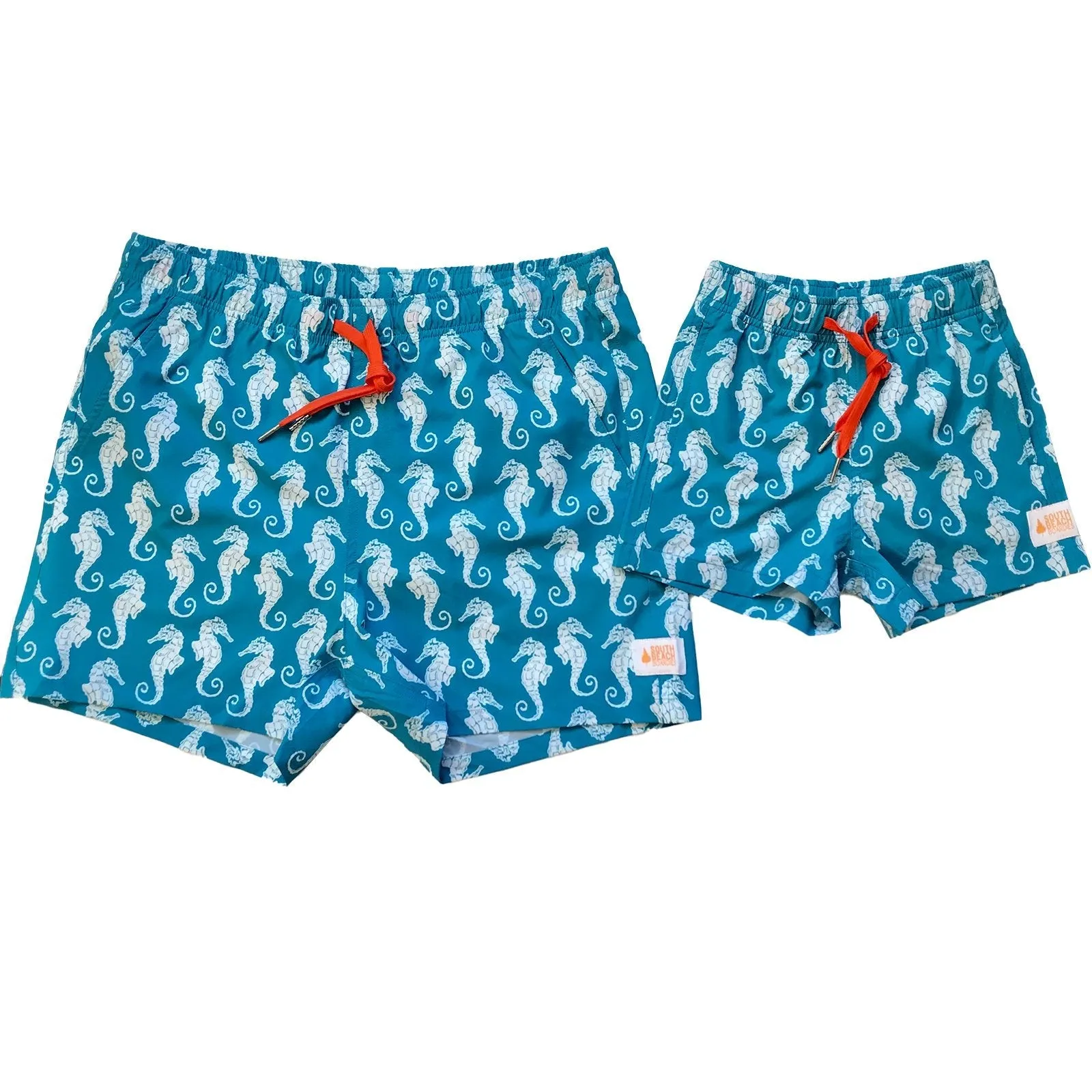 Kids Stretchy Trunks: Seahorse