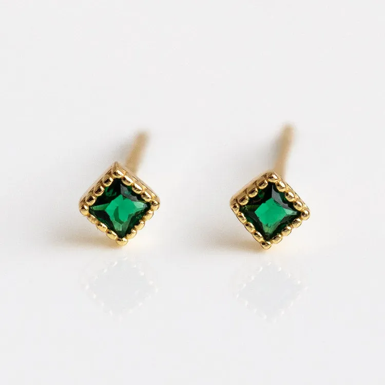 Kira Stud Earrings in Jade