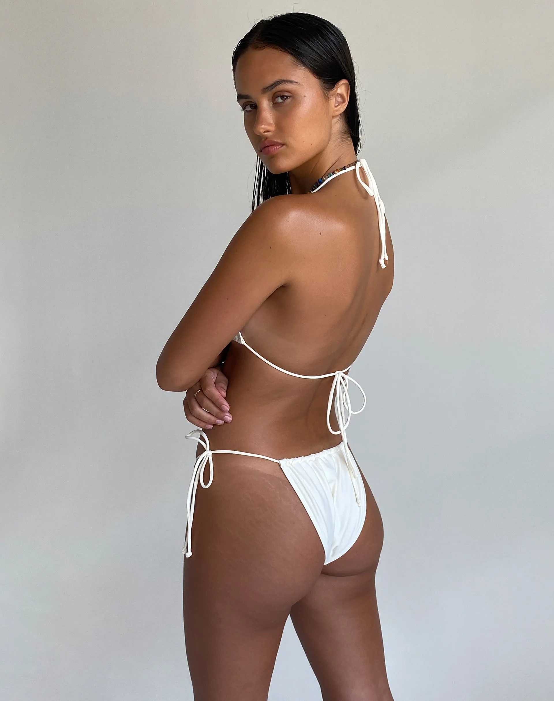 Leyna Bikini Bottom in Cream